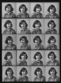 Porträtt. Kerstin Myrberg, Vallbygatan 2 C, Kolbäck.
Ur Gustaf Åhmans samling.