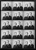 Grupporträtt, Hans Hedström och Majken Jansson, Kolbäck.
Ur Gustaf Åhmans samling.