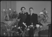 Grupporträtt, två personer. Rahm. Kolbäck. Ur Gustaf Åhmans samling.