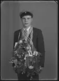 Porträtt av student. Bo Elving. Kolbäck. Ur Gustaf Åhmans samling.