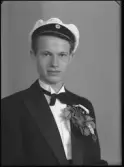Studentfoto. Göran Bergsson, Sörstafors.
Ur Gustaf Åhmans samling.