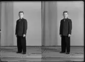 Porträtt. Arne Strömbäck, Vänsta.
Ur Gustaf Åhmans samling.