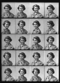 Porträtt. Gunhild Svanberg, Bergslagsvägen 218, Hallstahammar.
Ur Gustaf Åhmans samling.