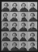 Kvinnoporträtt. Fröken Margareta Arvidsson. Västeråsvägen 38, Hallstahammar. Ur Gustaf Åhmans samling.