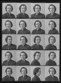 Kvinnoporträtt. Fru Elna Karlsson. Vänsta. Ur Gustaf Åhmans samling.