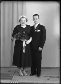 Brudpar. Gunnar Fredlén, Kolbäck.
Ur Gustaf Åhmans samling.