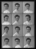 Kvinnoporträtt, polyfoto. 
Fröken Berit Vinterkvist, Box 36, Kolbäck.
Ur Gustaf Åhmans samling.