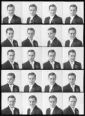 Porträtt, konfirmation, Lars-Erik Pettersson, Kolbäck, polyfoto.
Ur Gustaf Åhmans samling.