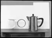 Kaffekokare med ring och påse, Amsta Mekaniska Verkstad, Kolbäck.
Ur Gustaf Åhmans samling.