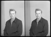 Mansporträtt, körfoto, Lars Ove Johansson, Yllesta, Kolbäck.
Ur Gustaf Åhmans samling.