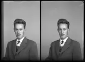 Porträtt, körfoto, Kalevi Pitkaranta, Sörstafors.
Ur Gustaf Åhmans samling.