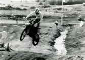 Motocrosstävling på Blixåsbanan i Balltorp, Mölndal, år 1993.