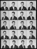 Porträtt, konfirmation, Lars Åke Ekdahl, Kolbäck, polyfoto.
Ur Gustaf Åhmans samling.
