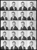 Porträtt, konfirmation, Ove Lindfors, Kolbäck, polyfoto.
Ur Gustaf Åhmans samling.