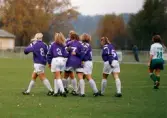 Fotbollslaget Jitex BK spelar match på Kvarnbyvallen i Mölndal, år 1994. Motståndarlag och slutresultat är okända.
