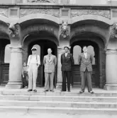 Gruppbild. Bröderna Lindgren. Från Vänster: Gunnar, Paul, William och Folke