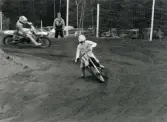 Motocrosstävling på Blixåsbanan i Balltorp, Mölndal, år 1987-1988.