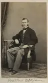 Porträtt av Gustaf Gilljam, skolman och politiker, docent i grekiska litteraturen vid Uppsala universitet 1857, ecklesiastikminister 1891–1898.