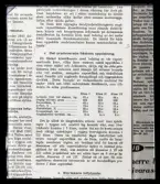 Tabeller över grisproduktion.. Dir. Celsing.
Ur Gustaf Åhmans samling.