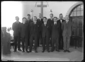 Grupporträtt, Missionskyrkans manskör, Hallstahammar.
Ur Gustaf Åhmans samling.