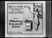 Reklam för Mölntorps Verkstäder.
Ur Gustaf Åhmans samling.