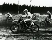 Motocrosstävling på Blixåsbanan i Balltorp, Mölndal, år 1992.