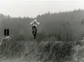 Motocrosstävling på Blixåsbanan i Balltorp, Mölndal, år 1987.