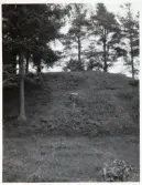 Västra Tunhem. Gravhög mellan Nygård och Fornstena