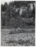 Västra Tunhem, Halleberg. Utsikt mot tvärvallens anslutning mot Häcklan