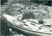 Torborg i båten 