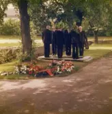 Ronnie Petersons begravning vid Almby kyrka, 1978