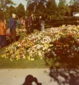 Ronnie Petersons begravning vid Almby kyrka, 1978