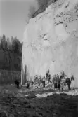 Skolklass på resa till Larsbo kalkbrott, 1945