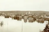 Översvämning i Bollnäs år 1909.