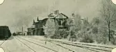 Vykort med Bollnäs Järnvägshotell som motiv. Poststämplat 1901.