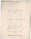 Spannmålshandlarens lusthus.
Profilritning.
Övre våningens fönster.
Lusthus från Södermalm Hornsgatan 90