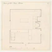 Apoteket/Petissan.
Planritning.
Plan av apoteket i Petissan, Skansen.