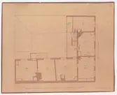 Guldsmedshuset.
Planritning.
Plan av våning 1 tr.