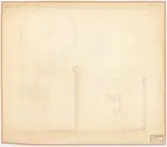 Kryddkramhandlarens hus.
Profilritning.
Snusburkar av vitt glaserat lergods.