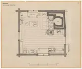 Kammakarverkstaden.
Planritning.
