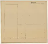 Apoteket/Petissan.
Uppmätningsritning.
Uppmätning av grund för Petissan.
