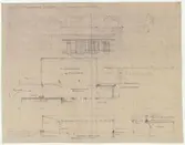 Apoteket/Petissan.
Planritning.
Fasadritning.
Utbyggnad av garaget i Stockholmskvarteret.