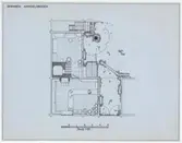 Kryddkramhandlarens hus.
Planritning.
Handelsboden.