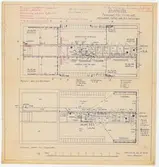 Posthuset.
Planritning.
Värme, vatten och avlopp.