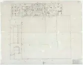 Skånegården.
Planritning med littera för boningshuset rumsväggar.
Inredning och möblering i boningshuset.
Uppmätningsritning.