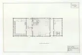 Kyrkhultsstugan.
Planritning.
Renritad och kompletterad i maj 1985.