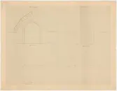 Seglora kyrka.
Profilritning.