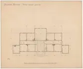 Skogaholms herrgård. Huvudbyggnaden.
Planritning.