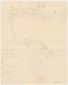 Skogaholms herrgård.
Situationsplan.
Mittaxeln från fatburen-främmestads mitt.