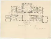 Skogaholms herrgård. Huvudbyggnaden.
Planritning.